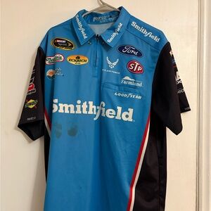 Nascar Blue and Black Racing Jersey